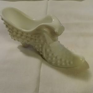 Closet Clearout:Fenton Milk Glass Shoe
